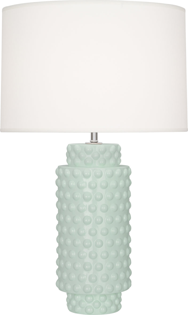 Robert Abbey CL800 One Light Table Lamp, Celadon Glazed Textured Ceramic