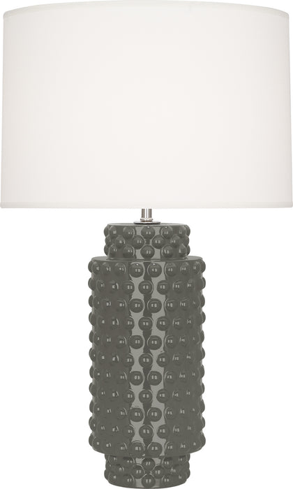 Robert Abbey CR800 One Light Table Lamp, Ash Glazed Textured Ceramic