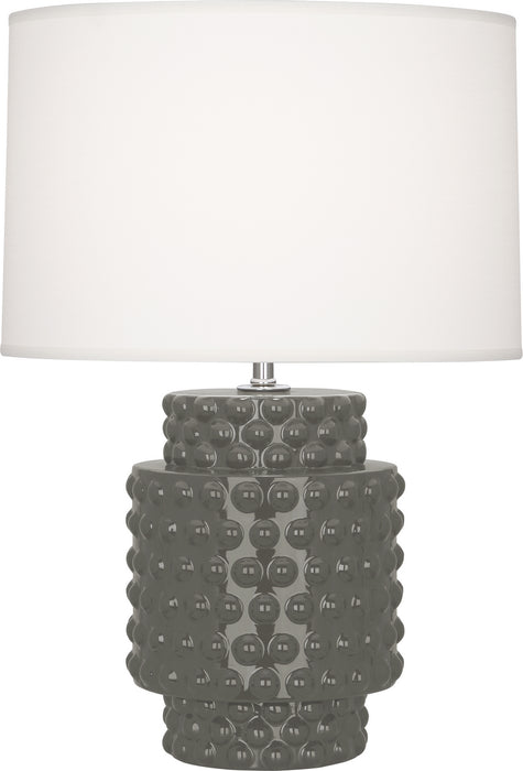 Robert Abbey CR801 One Light Accent Lamp, Ash Glazed Textured Ceramic