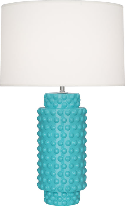 Robert Abbey EB800 One Light Table Lamp, Egg Blue Glazed Textured Ceramic