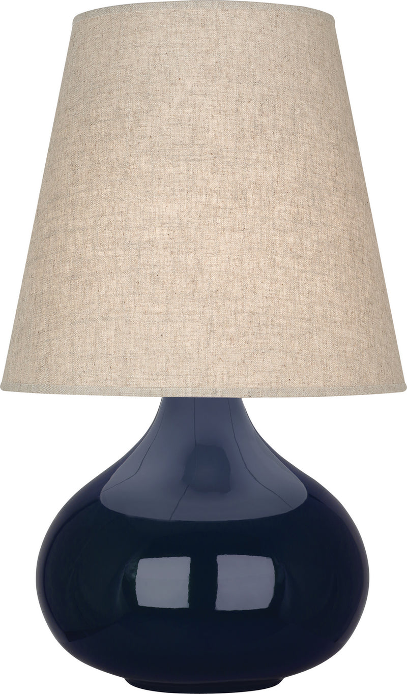 Robert Abbey MB91 One Light Accent Lamp, Midnight Blue Glazed Ceramic
