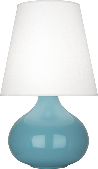 Robert Abbey OB93 One Light Accent Lamp, Steel Blue Glazed Ceramic