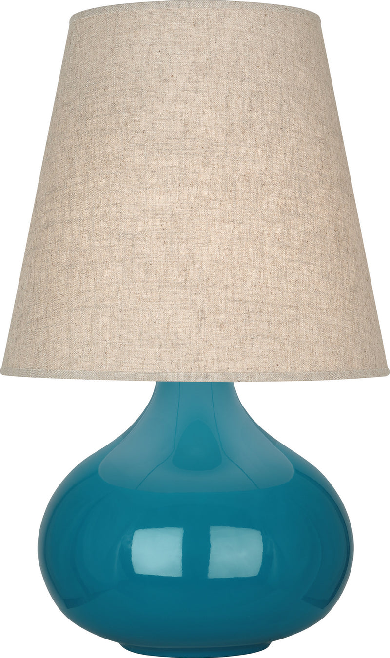 Robert Abbey PC91 One Light Accent Lamp, Peacock Glazed Ceramic
