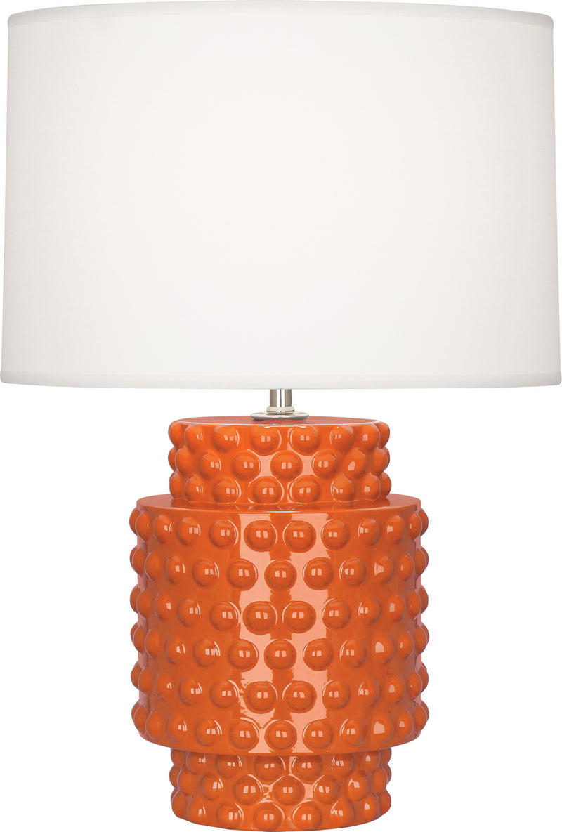 Robert Abbey PM801 One Light Accent Lamp, Pumpkin Glazed Textured Ceramic
