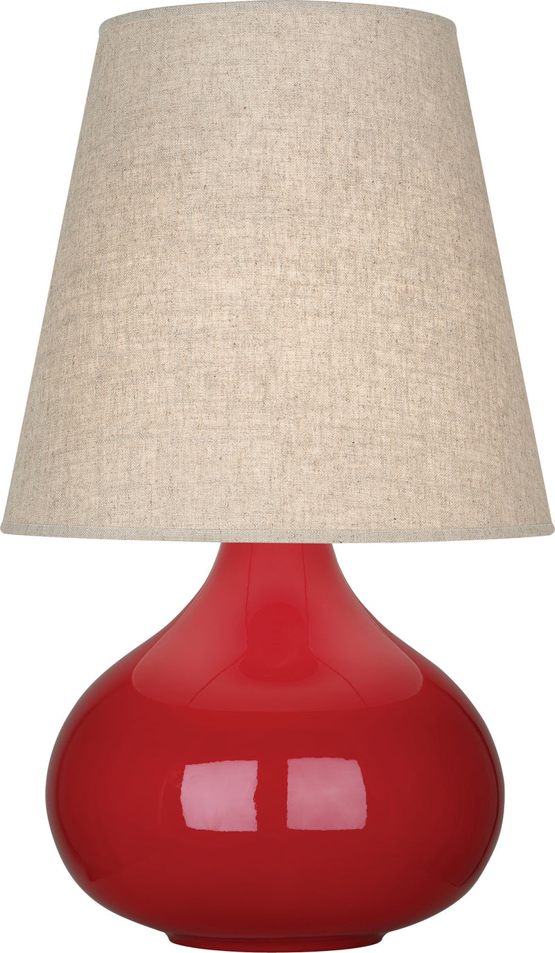 Robert Abbey RR91 One Light Accent Lamp, Ruby Red Glazed Ceramic