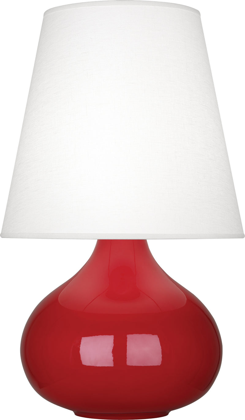 Robert Abbey RR93 One Light Accent Lamp, Ruby Red Glazed Ceramic