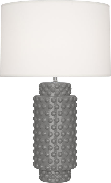 Robert Abbey ST800 One Light Table Lamp, Smoky Taupe Glazed Textured Ceramic