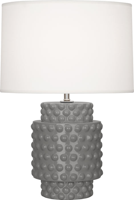 Robert Abbey ST801 One Light Accent Lamp, Smoky Taupe Glazed Textured Ceramic