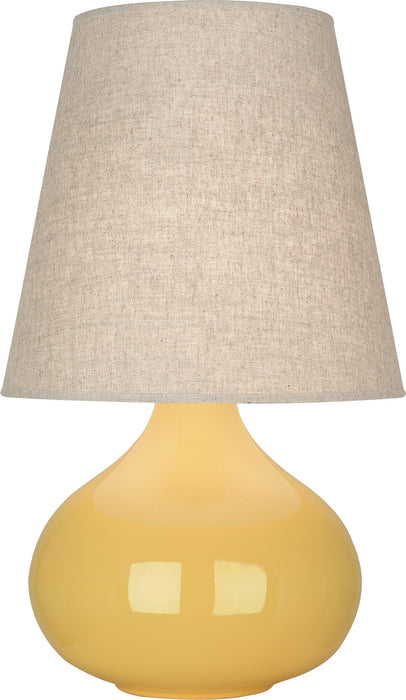Robert Abbey SU91 One Light Accent Lamp, Sunset Yellow Glazed Ceramic