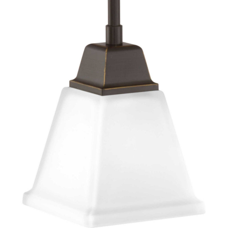Progress Lighting P500125-020 One Light Pendant, Antique Bronze
