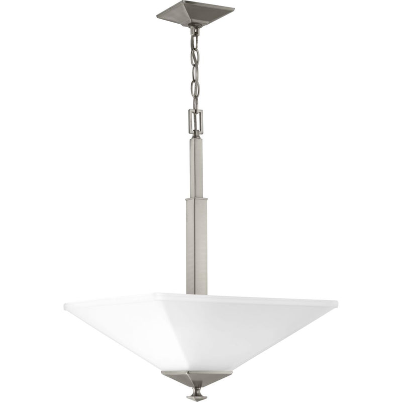 Progress Lighting P500126-009 Two Light Pendant, Brushed Nickel
