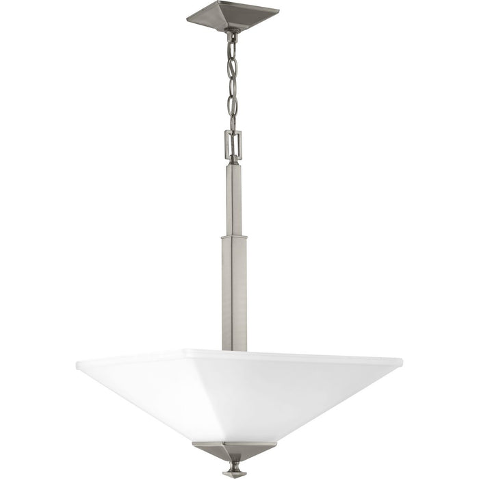 Progress Lighting P500126-009 Two Light Pendant, Brushed Nickel