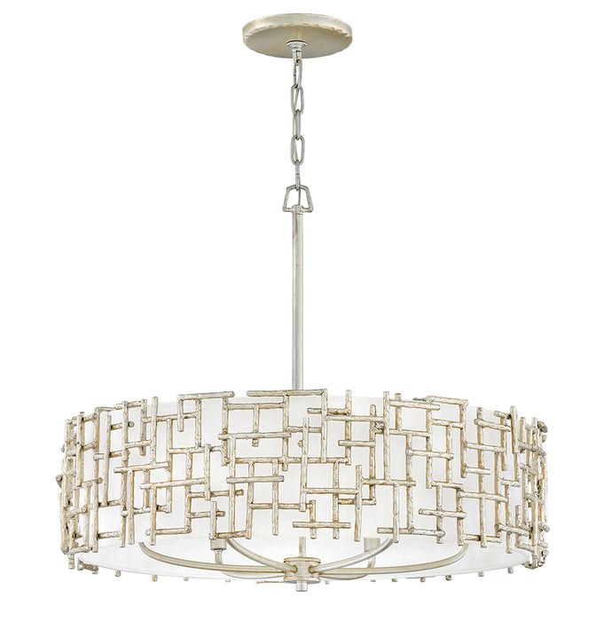 Fredrick Ramond FR33104SLF LED Chandelier, Silver Leaf