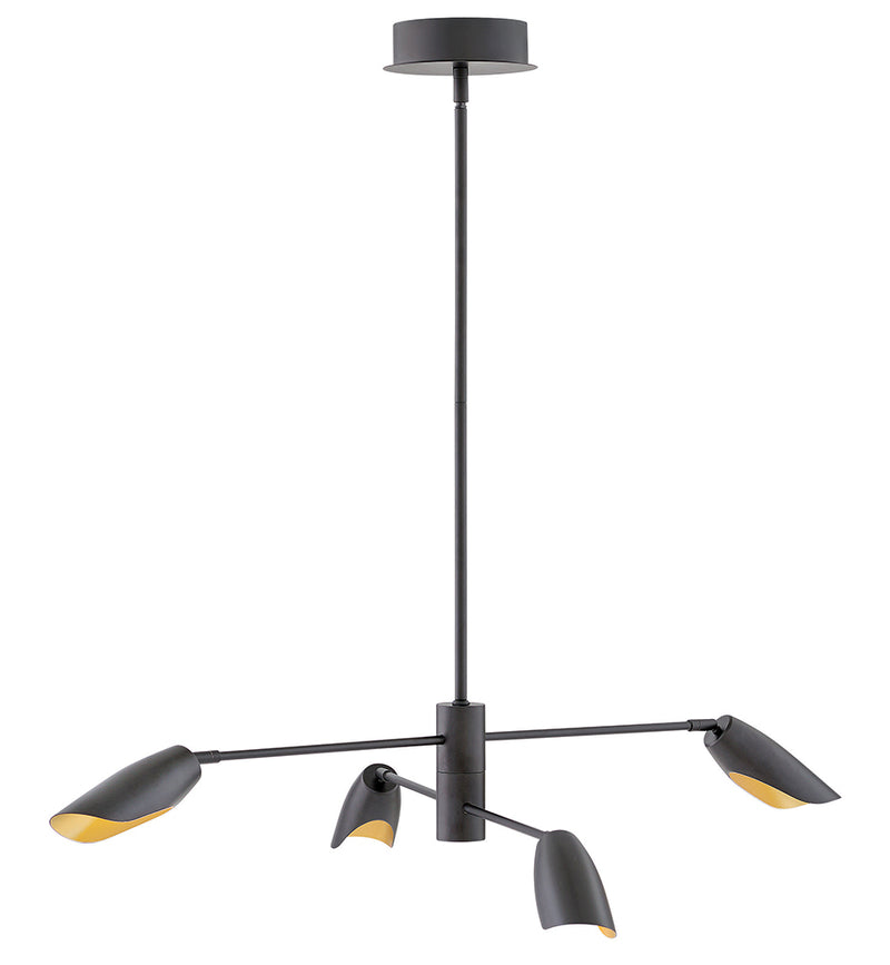 Fredrick Ramond FR35804BLK LED Chandelier, Black