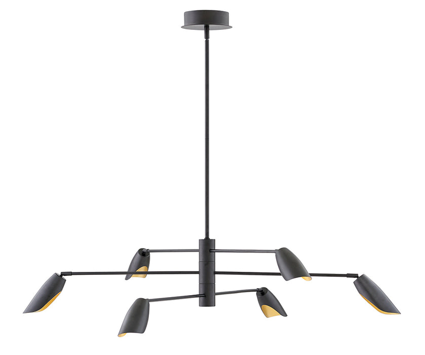Fredrick Ramond FR35806BLK LED Chandelier, Black
