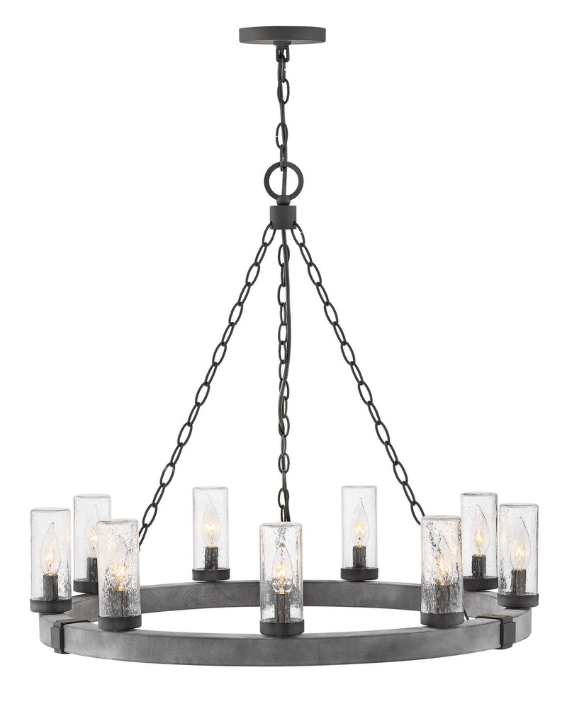 Hinkley 29208DZ LED Chandelier, Aged Zinc