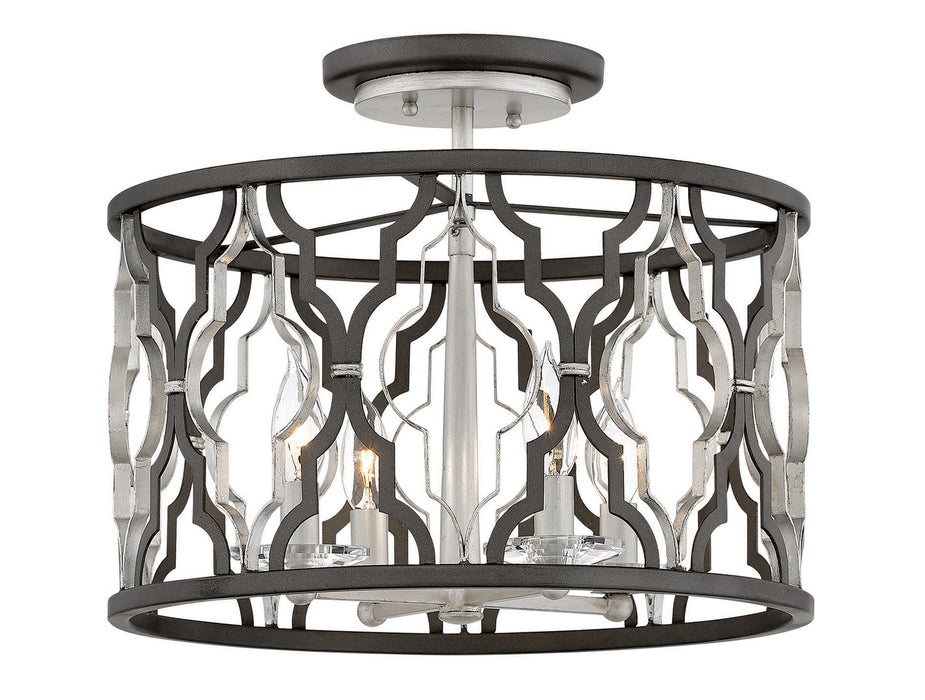 Hinkley 3063GG LED Semi-Flush Mount, Glacial