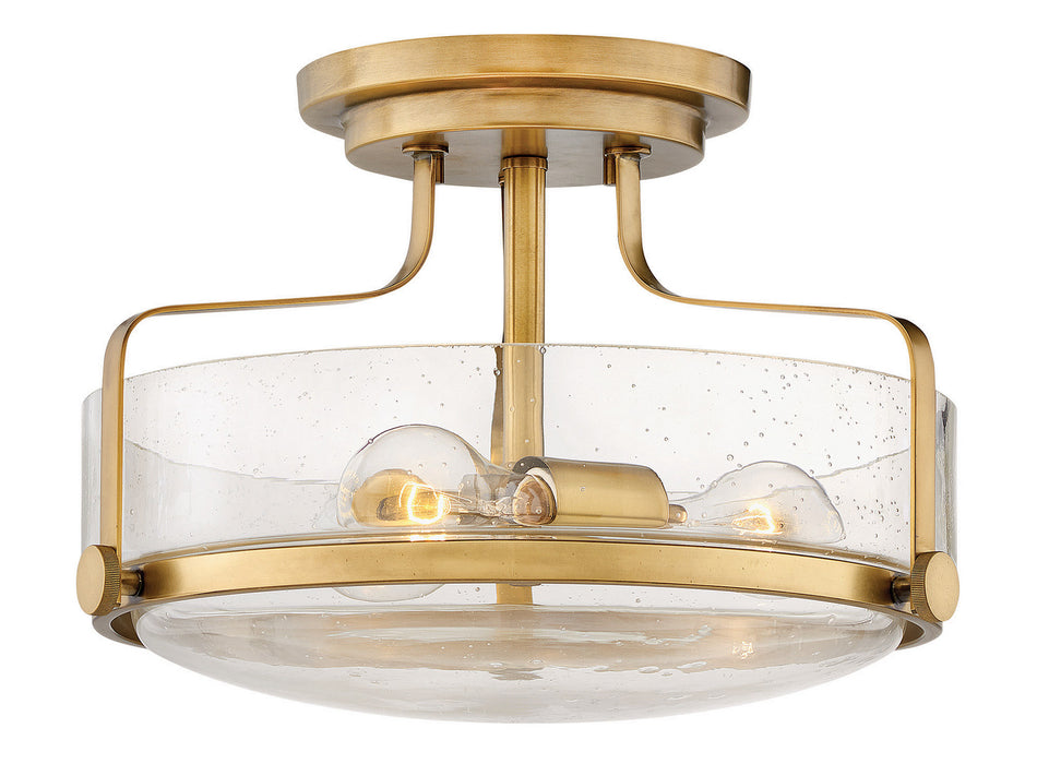 Hinkley 3641HB-CS LED Semi-Flush Mount, Heritage Brass