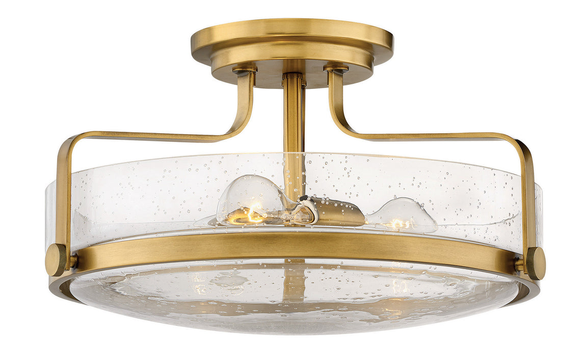 Hinkley 3643HB-CS LED Semi-Flush Mount, Heritage Brass