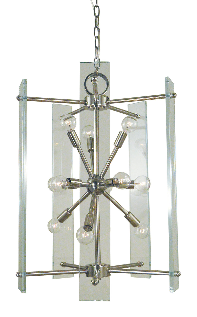 Framburg 5300 PN 11 Light Chandelier, Polished Nickel
