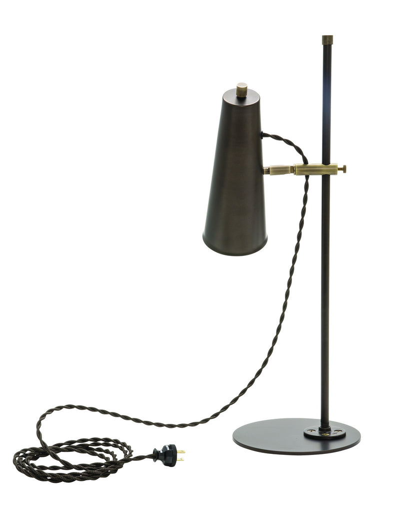 House of Troy NOR350-CHBAB LED Table Lamp, Chestnut Bronze/Antique Brass
