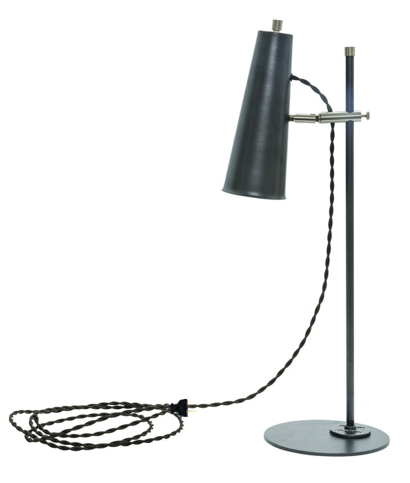 House of Troy NOR350-GTSN LED Table Lamp, Granite/Satin Nickel