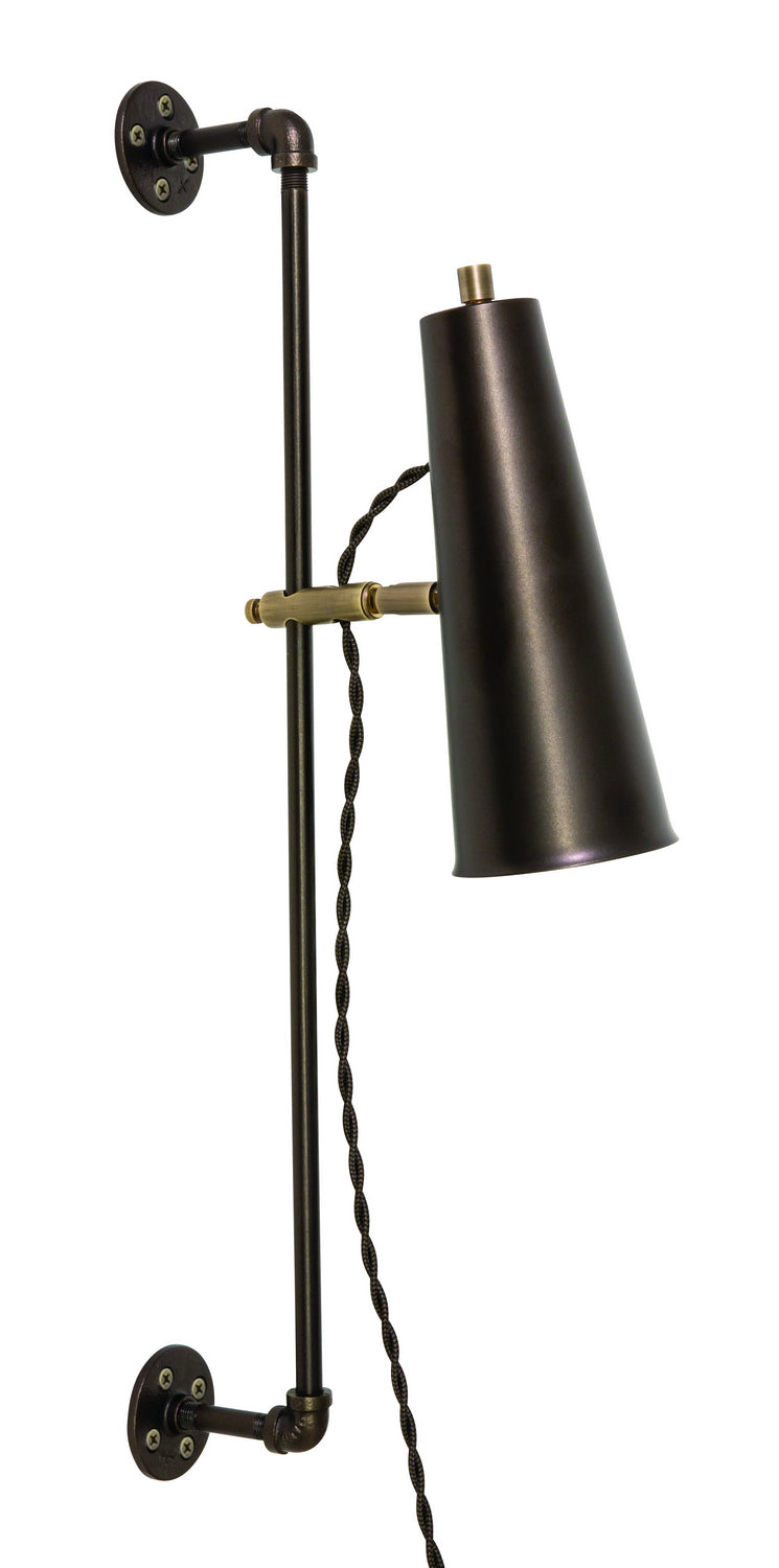 House of Troy NOR375-CHBAB LED Wall Sconce, Chestnut Bronze/Antique Brass