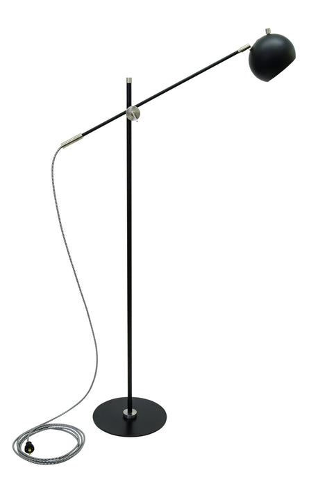 House of Troy OR700-BLKSN LED Floor Lamp, Black/Satin Nickel