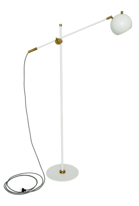 House of Troy OR700-WTWB LED Floor Lamp, White/Weathered Brass