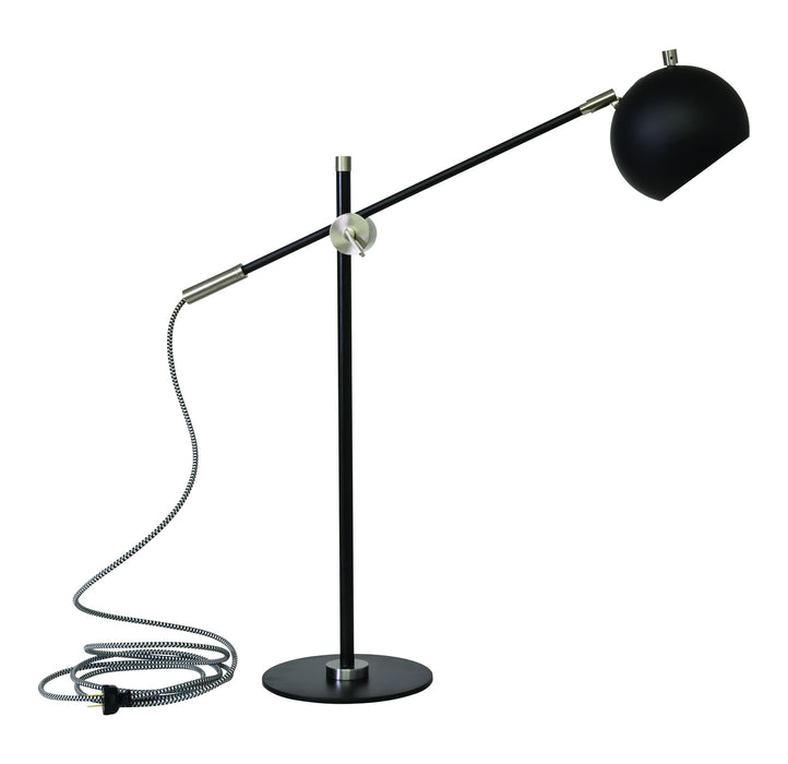 House of Troy OR750-BLKSN LED Table Lamp, Black with Satin Nickel Accents