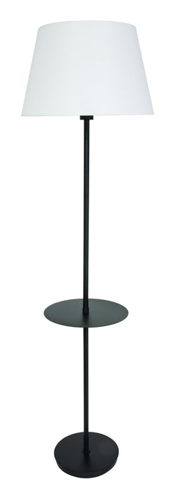 House of Troy VER502-BLK Three Light Floor Lamp, Black