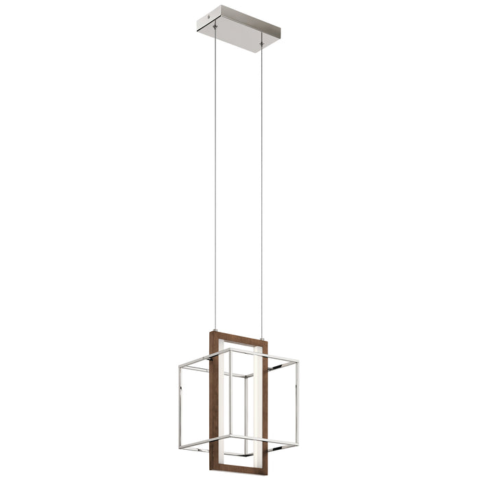 Kichler 84045 LED Pendant, Polished Nickel