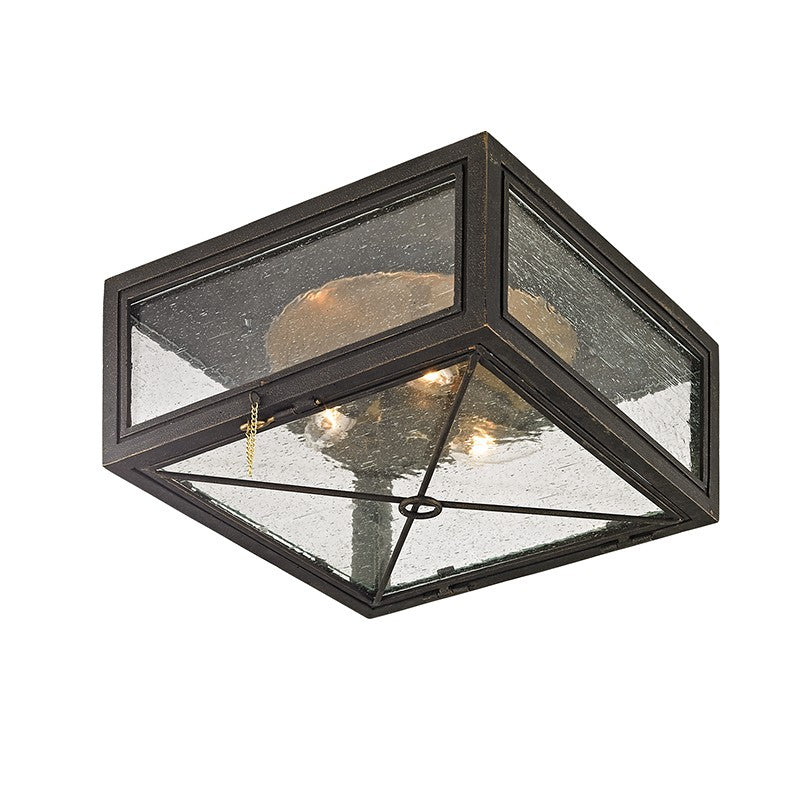 Troy Lighting C6440-VBZ Three Light Flush Mount, Vintage Bronze