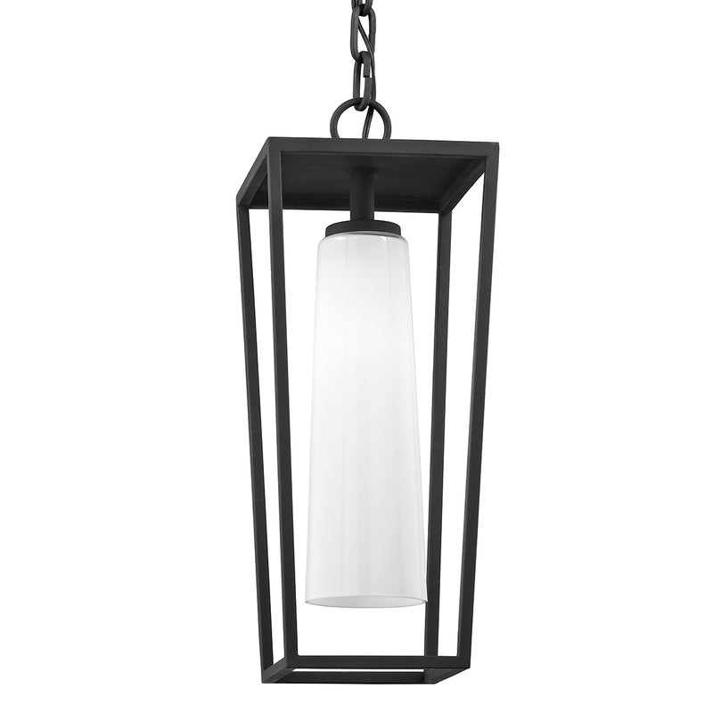 Troy Lighting F6357-TBK One Light Hanging Lantern, Textured Black