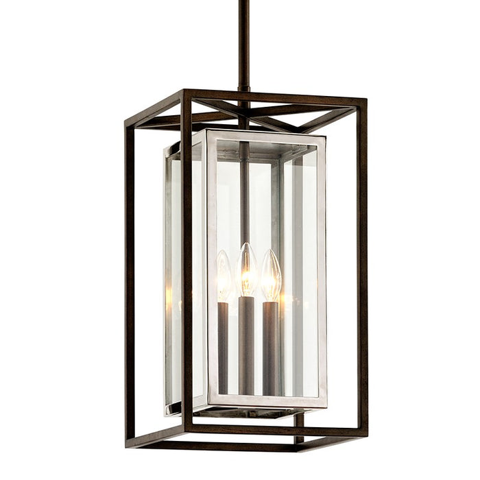 Troy Lighting F6517-BRZ/SS Three Light Hanger, Bronze/Stainless Steel