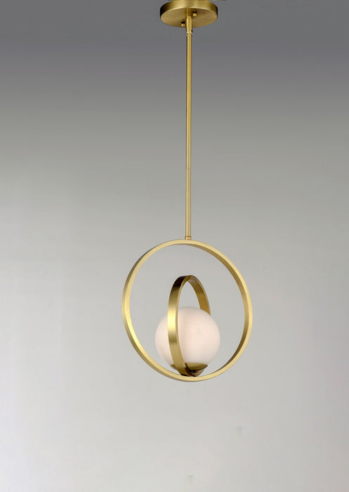 Maxim 26052SWSBR One Light Pendant, Satin Brass
