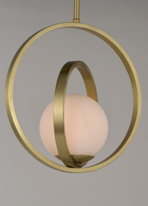 Maxim 26052SWSBR One Light Pendant, Satin Brass