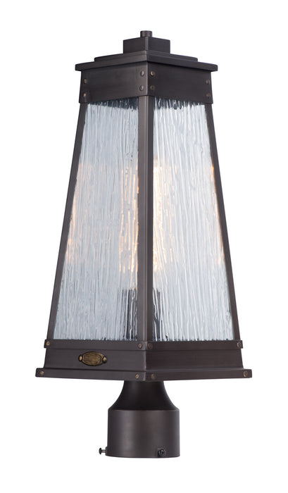 Maxim 3041RPOLB One Light Outdoor Post Mount, Olde Brass