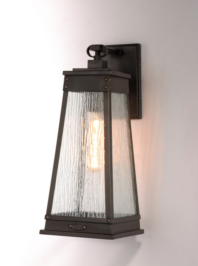 Maxim 3043RPOLB One Light Outdoor Wall Lantern, Olde Brass
