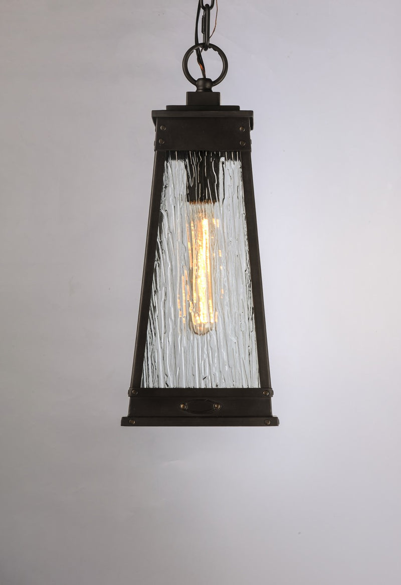 Maxim 3049RPOLB One Light Outdoor Pendant, Olde Brass