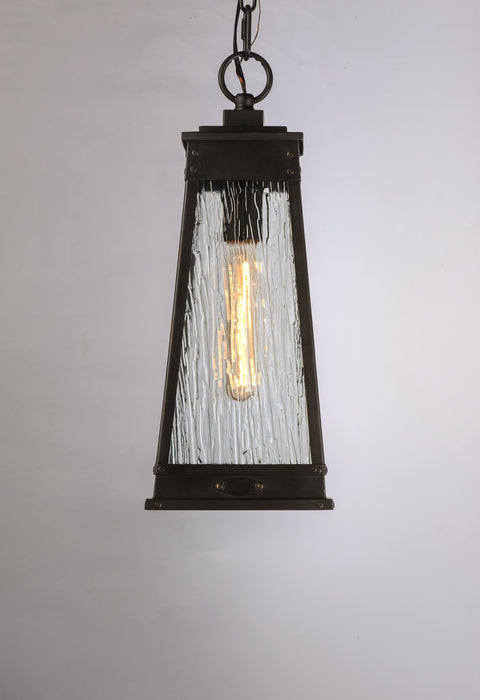 Maxim 3049RPOLB One Light Outdoor Pendant, Olde Brass
