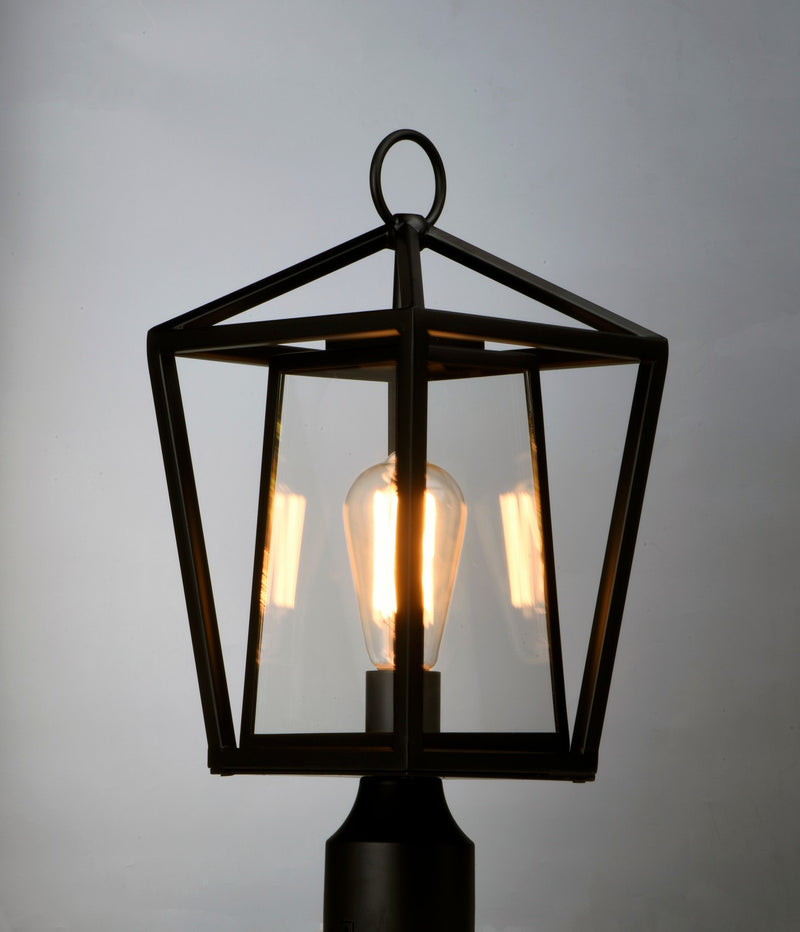 Maxim 3171CLBK One Light Outdoor Pole/Post Lantern, Black