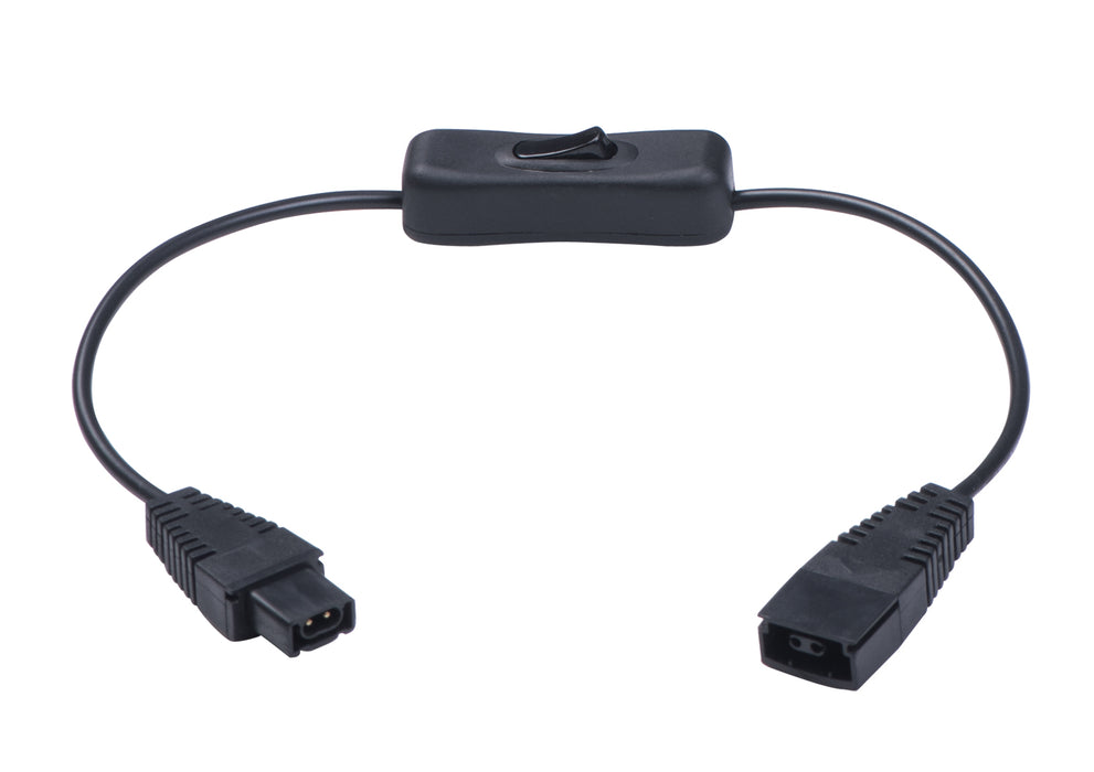 Maxim 89822BK 12" Connecting Cord w/On-Off, Black