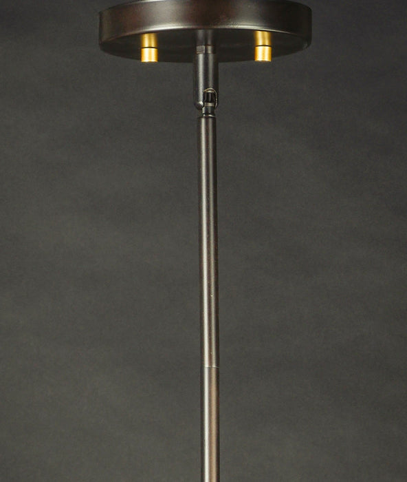 Maxim 91070CLBZGLD One Light Pendant, Bronze / Gold