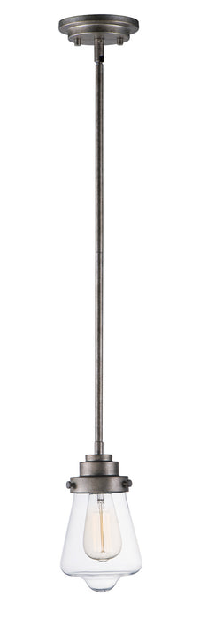Maxim 91331CLWZ One Light Pendant, Weathered Zinc
