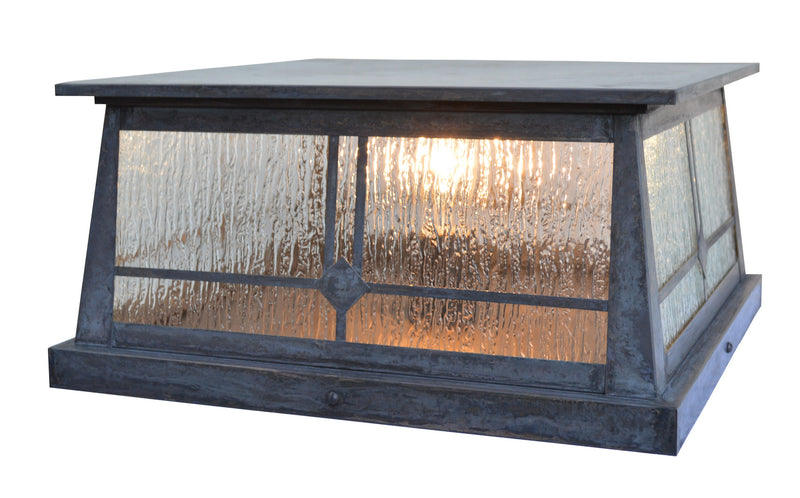 Arroyo ABC-15RM-MB One Light Column Mount, Mission Brown