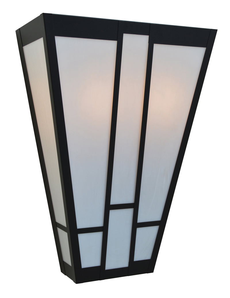 Arroyo AS-16WO-BK Two Light Wall Sconce, Satin Black