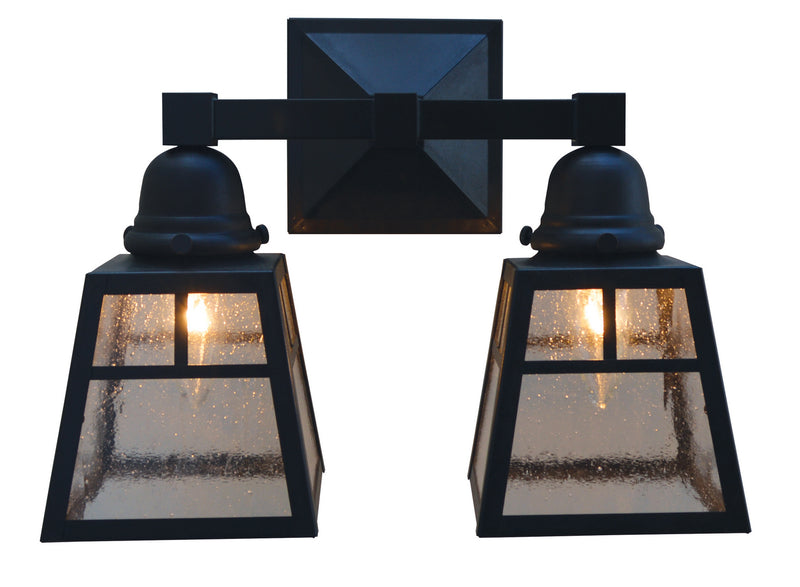 Arroyo AS-2TCS-BZ Two Light Wall Sconce, Bronze