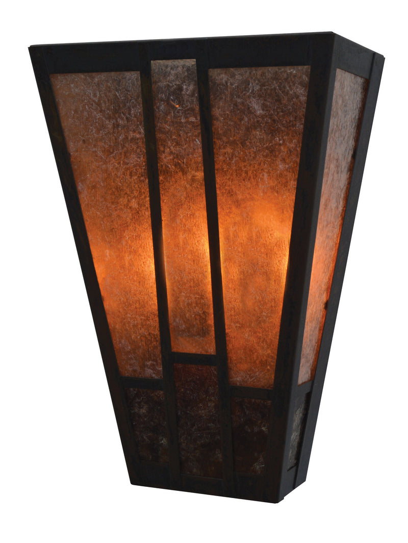 Arroyo AS-8MC-BZ Two Light Wall Sconce, Bronze
