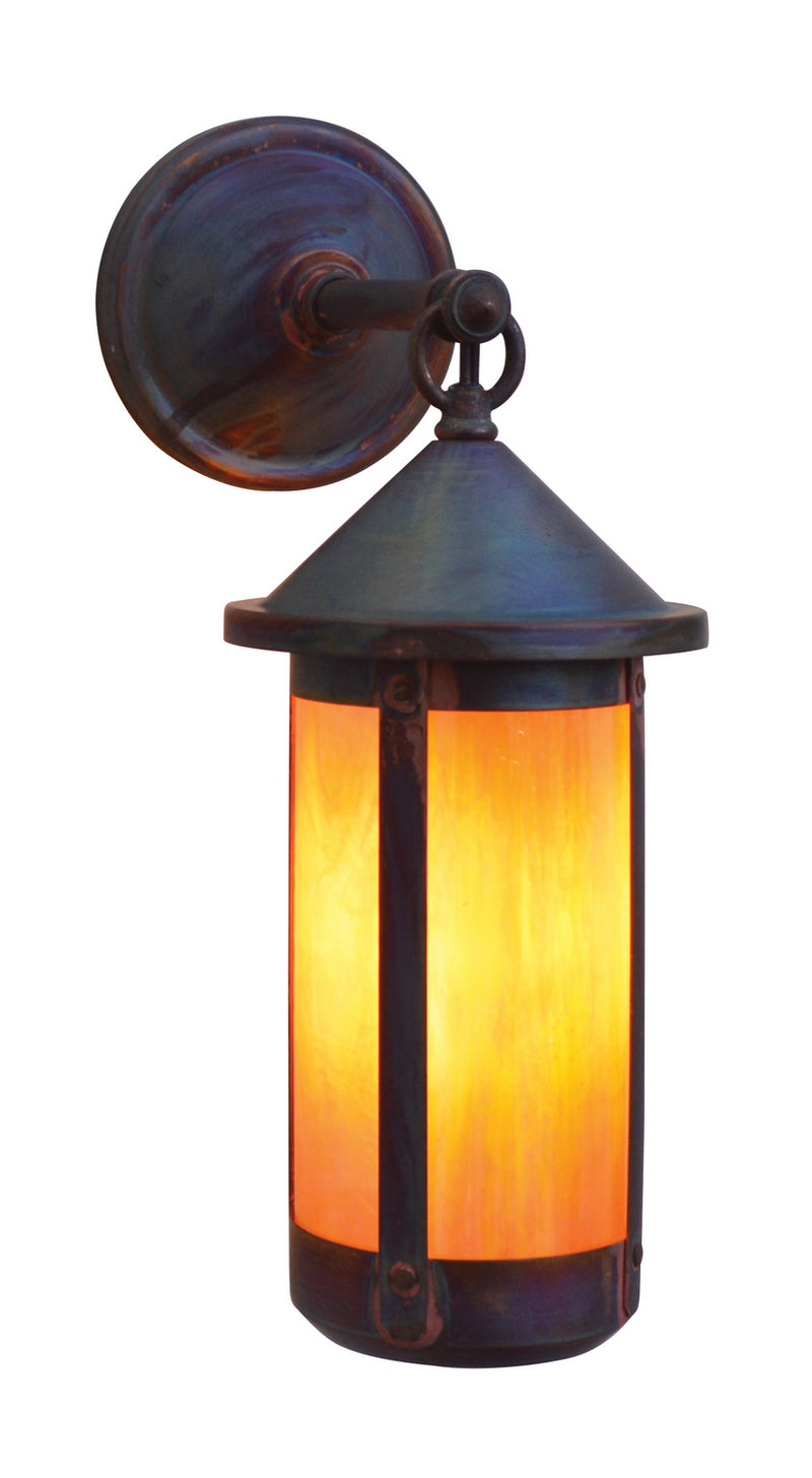 Arroyo BB-6LGW-RC One Light Wall Mount, Raw Copper